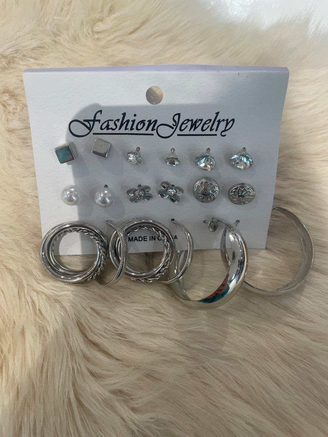 Oorbellen set zilver