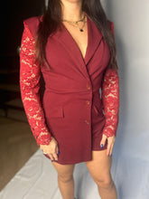 Afbeelding in Gallery-weergave laden, Blazer playsuit bordeaux
