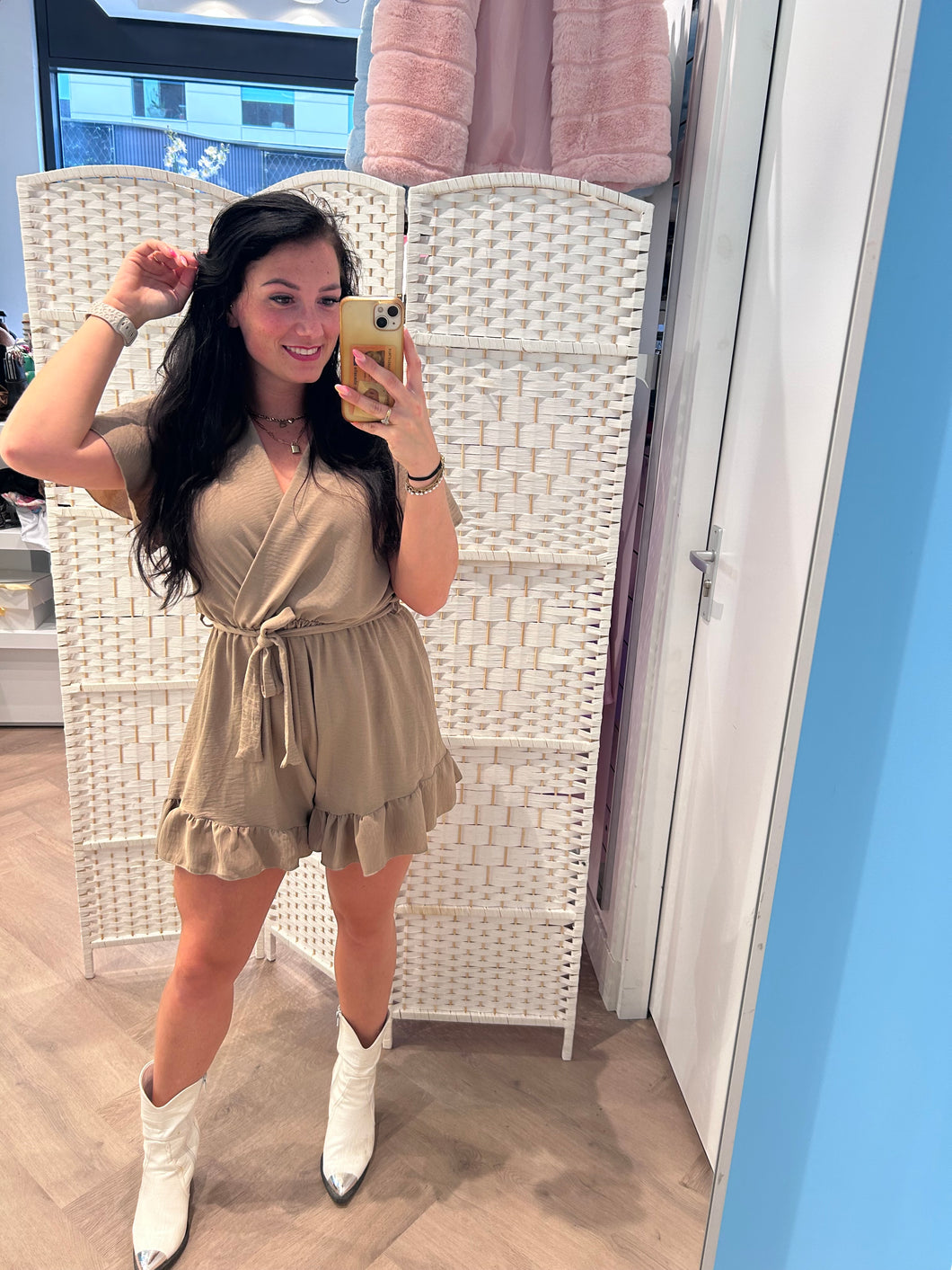 Playsuit taupe
