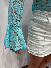 Afbeelding in Gallery-weergave laden, Lace top blue

