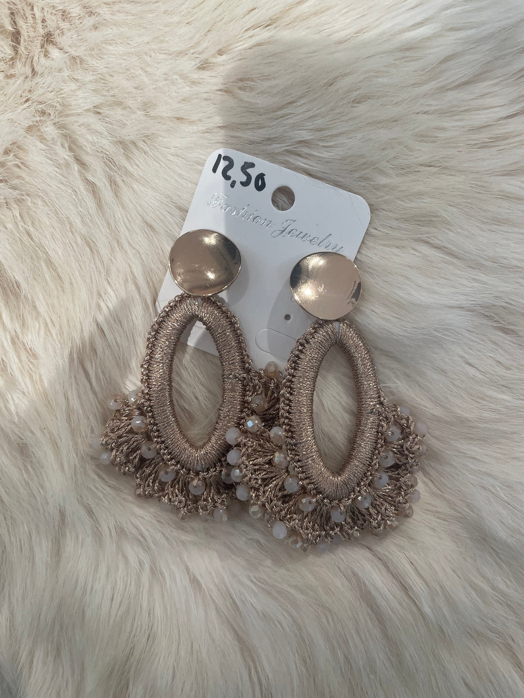 Oorbellen ibiza beige