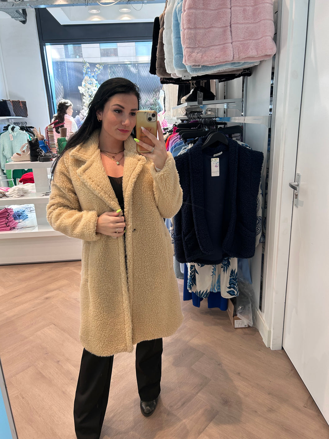 Teddy jas beige