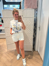 Afbeelding in Gallery-weergave laden, T-shirt wit met blauw anker
