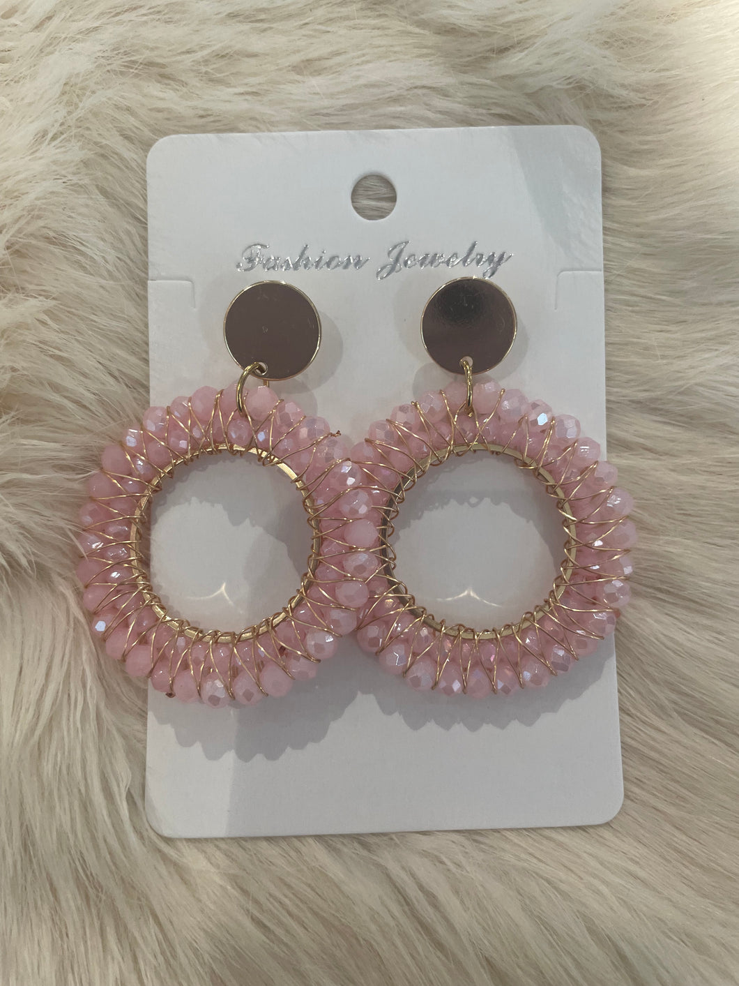Oorbellen chey roze