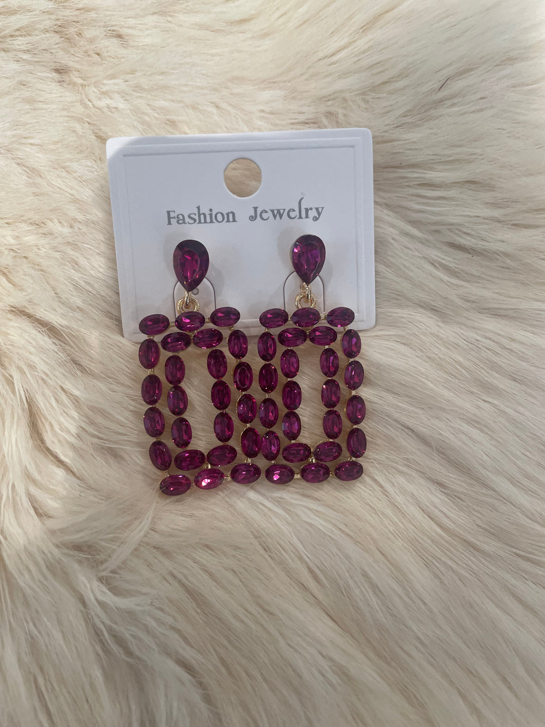 Oorbellen classy roze