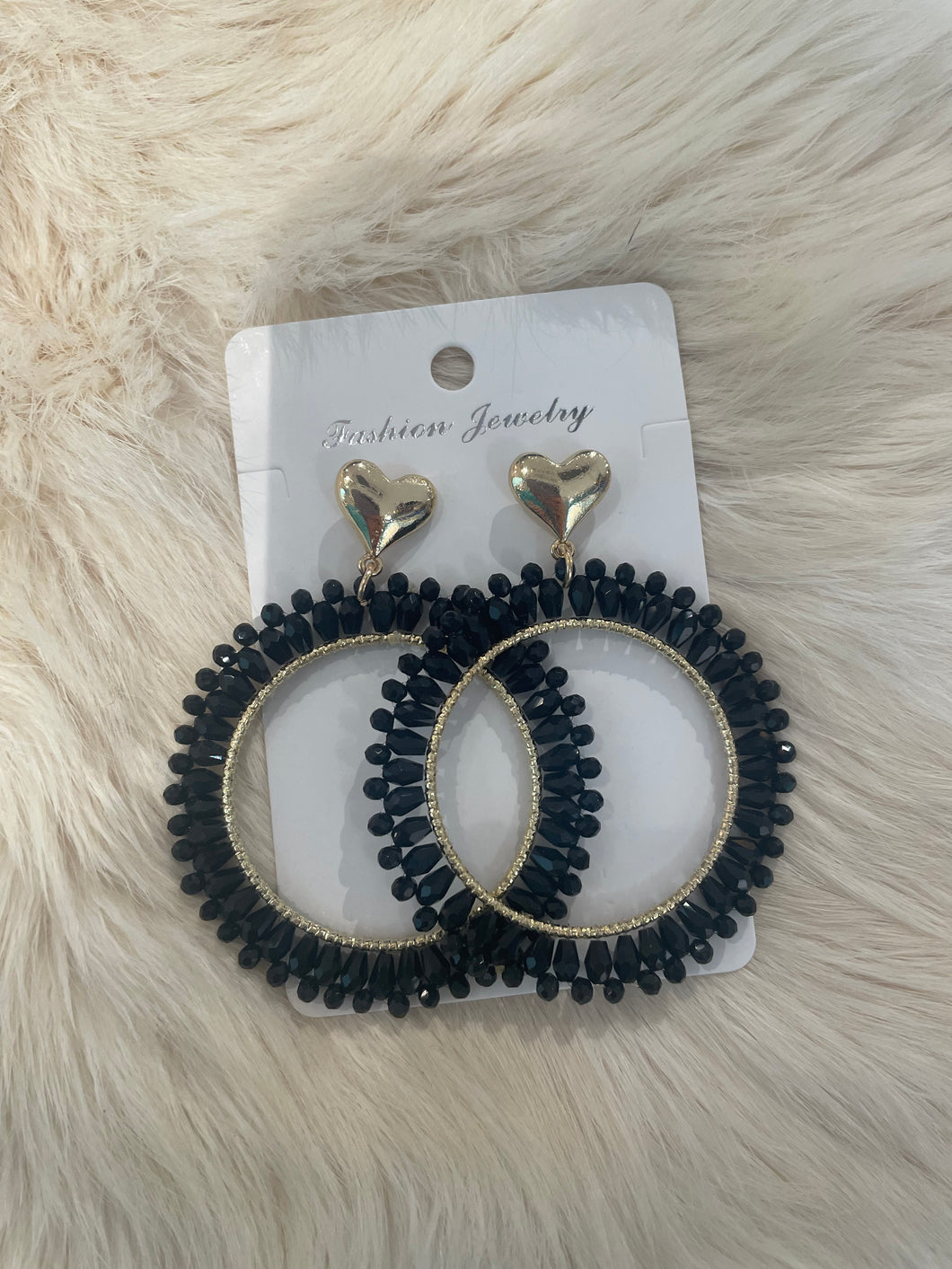 Oorbellen lovely zwart