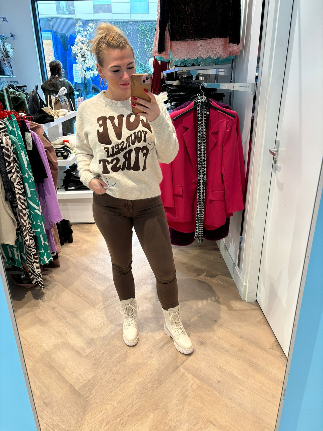 Goodies skinny jeans bruin