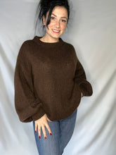 Afbeelding in Gallery-weergave laden, Oversized basic trui chocolate
