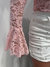Afbeelding in Gallery-weergave laden, Lace top pink
