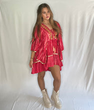 Afbeelding in Gallery-weergave laden, Ibiza boho jurk rood

