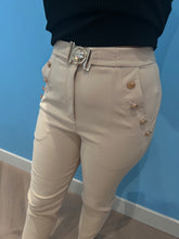 Afbeelding in Gallery-weergave laden, Pantalon beige met gesp
