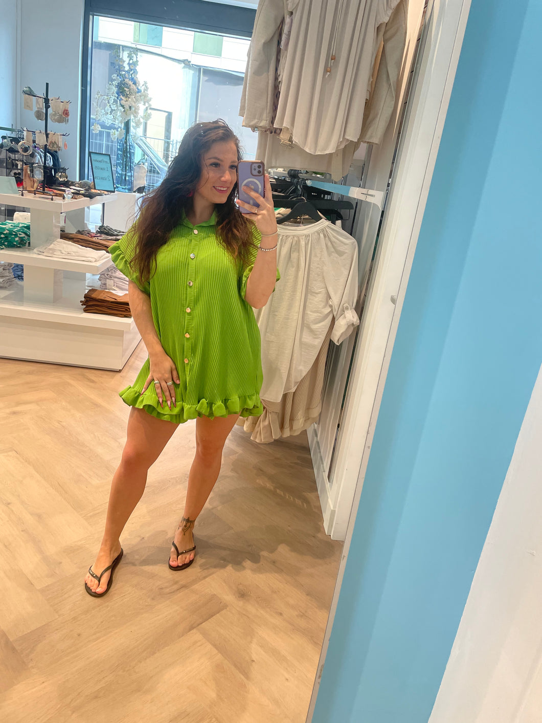 Two piece set lemon green
